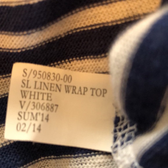 Banana Republic linen blend “wrap” top - Picture 4 of 4